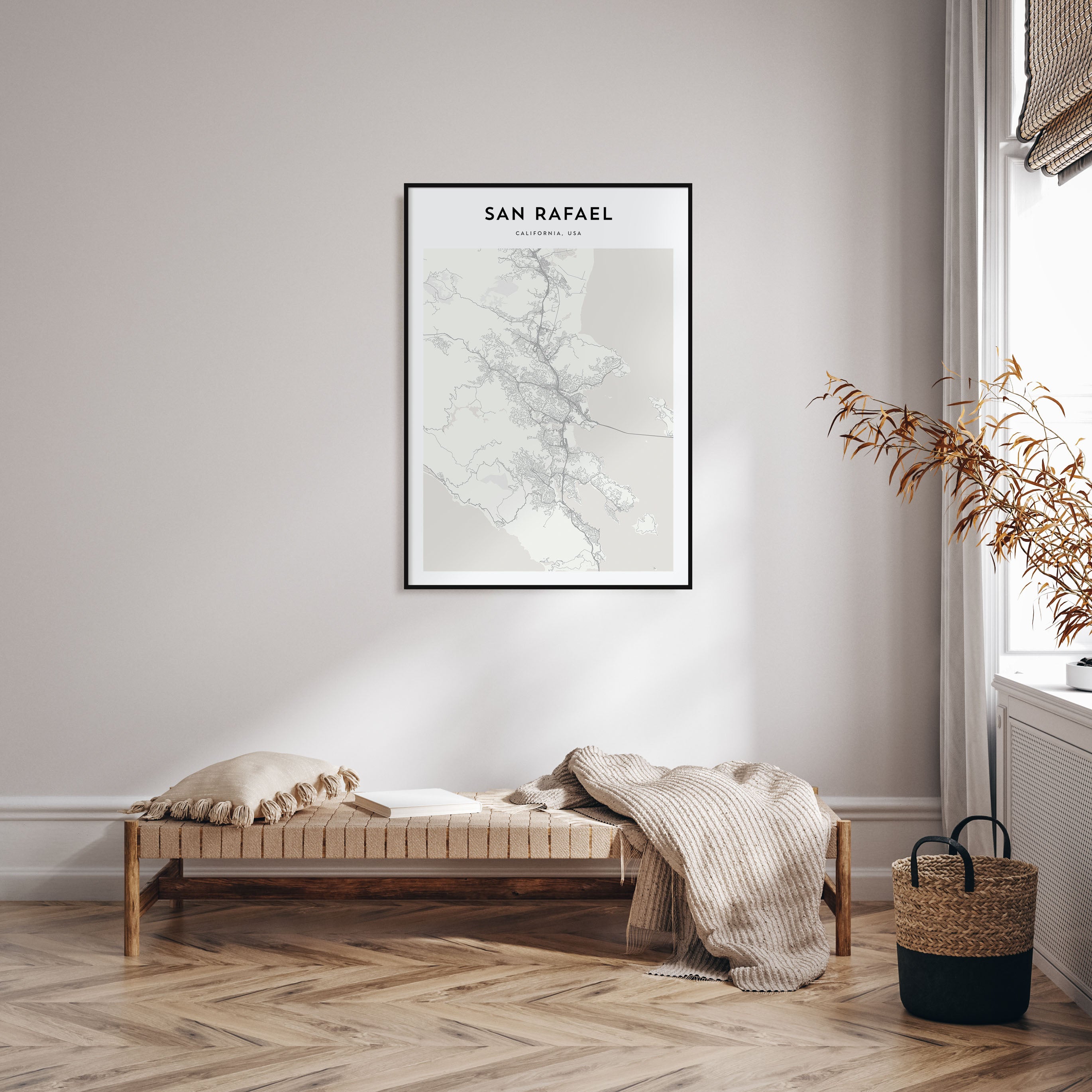 San Rafael Map Portrait Poster