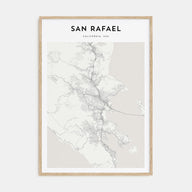 San Rafael Map Portrait Poster