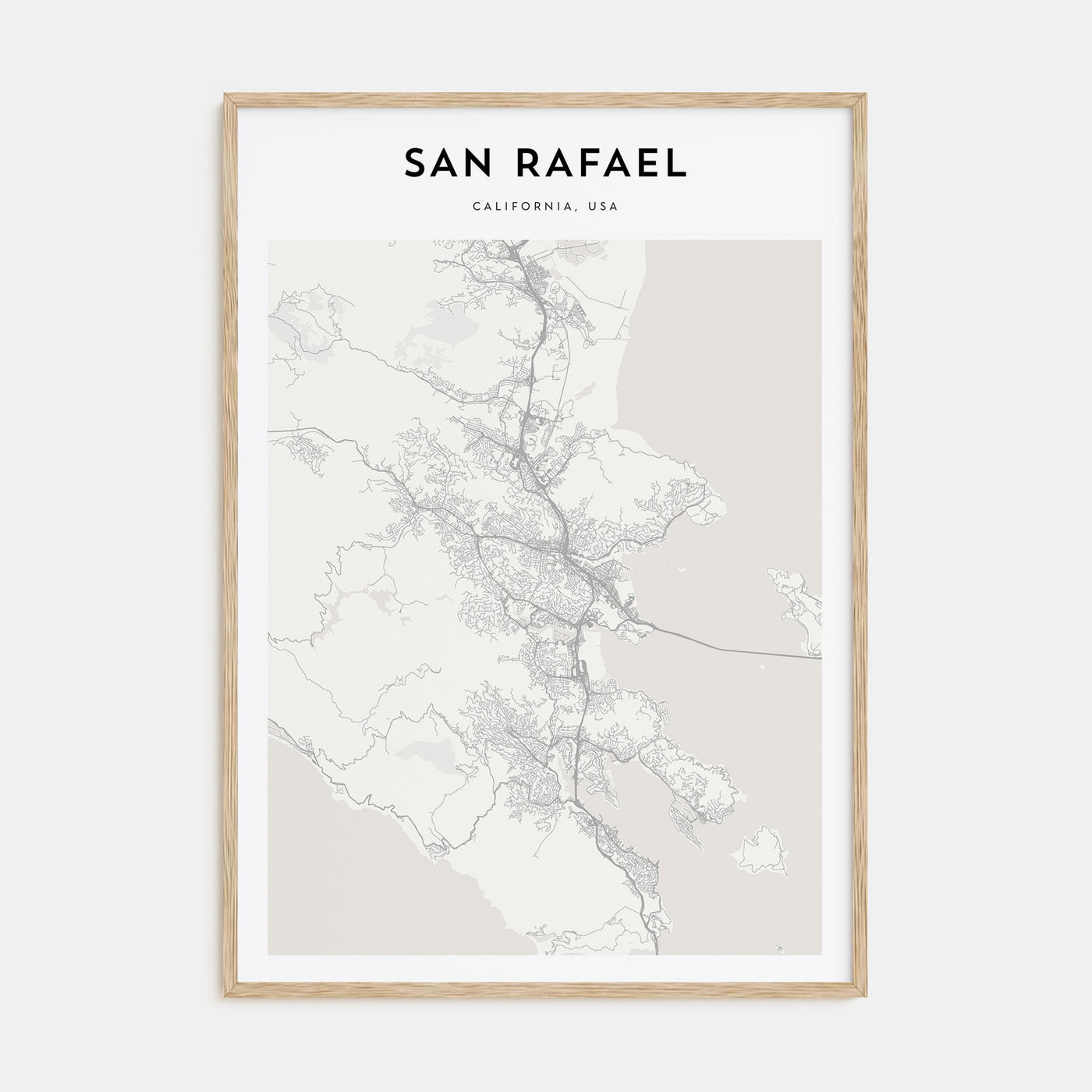 San Rafael Map Portrait Poster