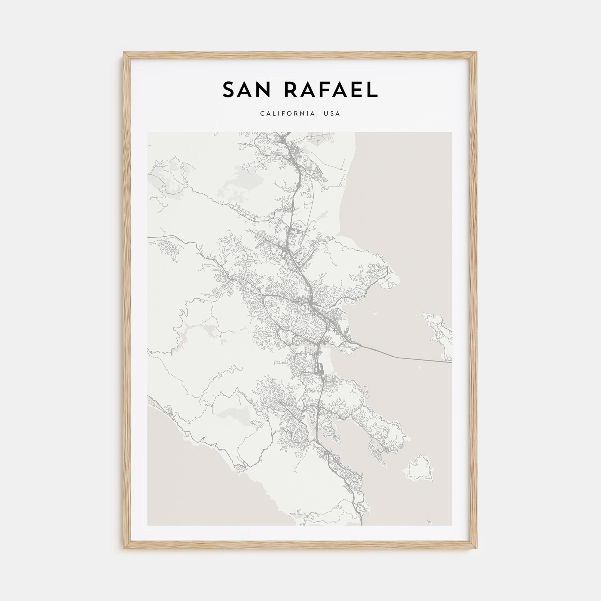 San Rafael Map Portrait Poster
