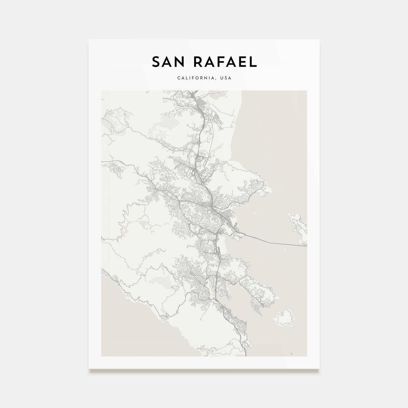 San Rafael Map Portrait Poster