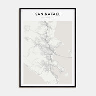 San Rafael Map Portrait Poster