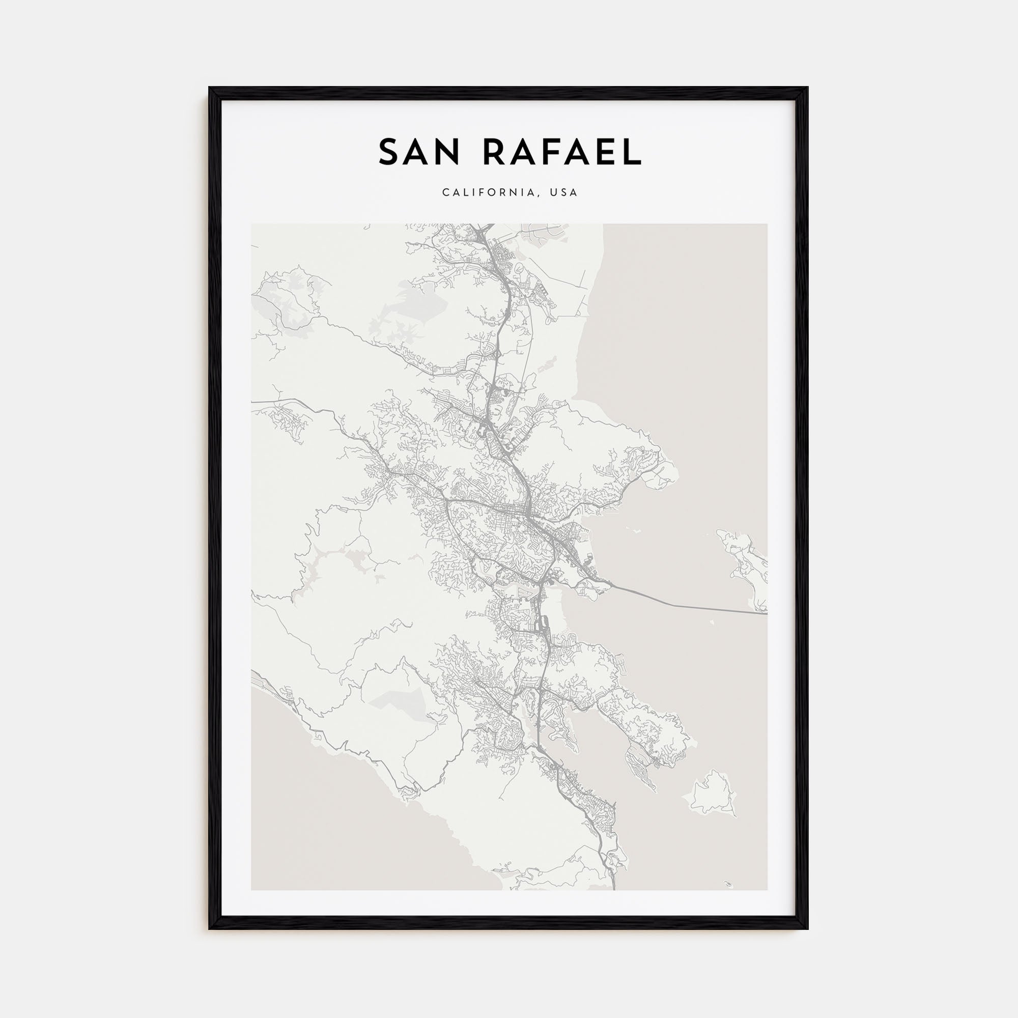 San Rafael Map Portrait Poster