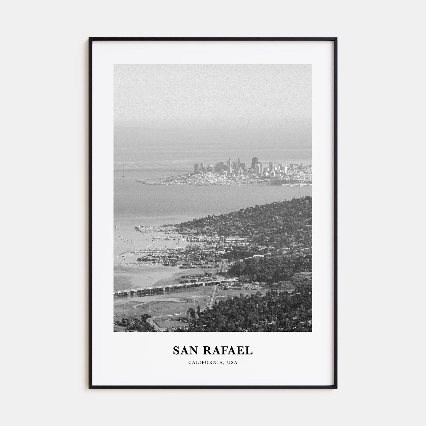 San Rafael Portrait B&W Poster