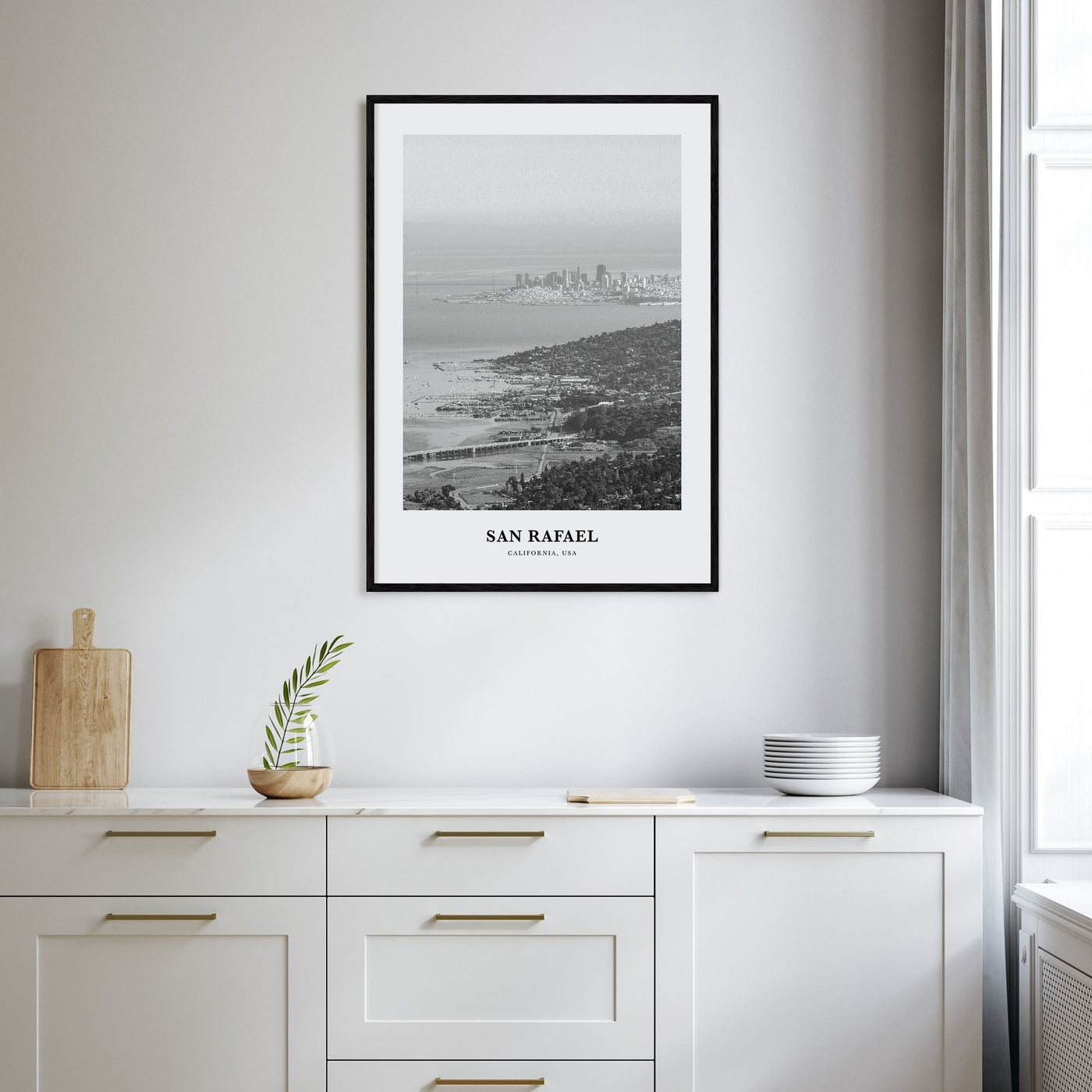 San Rafael Portrait B&W Poster