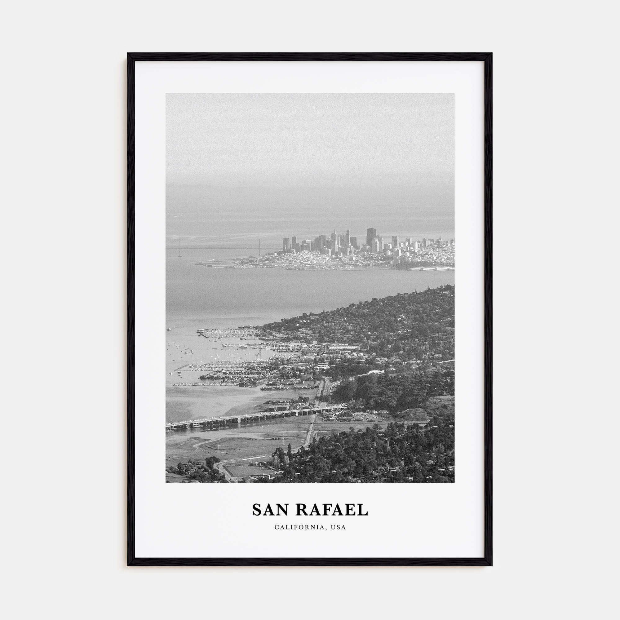 San Rafael Portrait B&W Poster