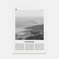 San Rafael Travel B&W Poster