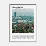 San Salvador Travel Color Poster