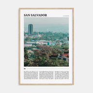 San Salvador Travel Color Poster