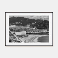 San Sebastián Landscape B&W Poster
