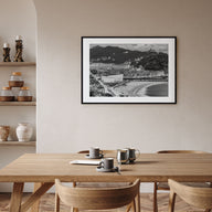 San Sebastián Landscape B&W Poster
