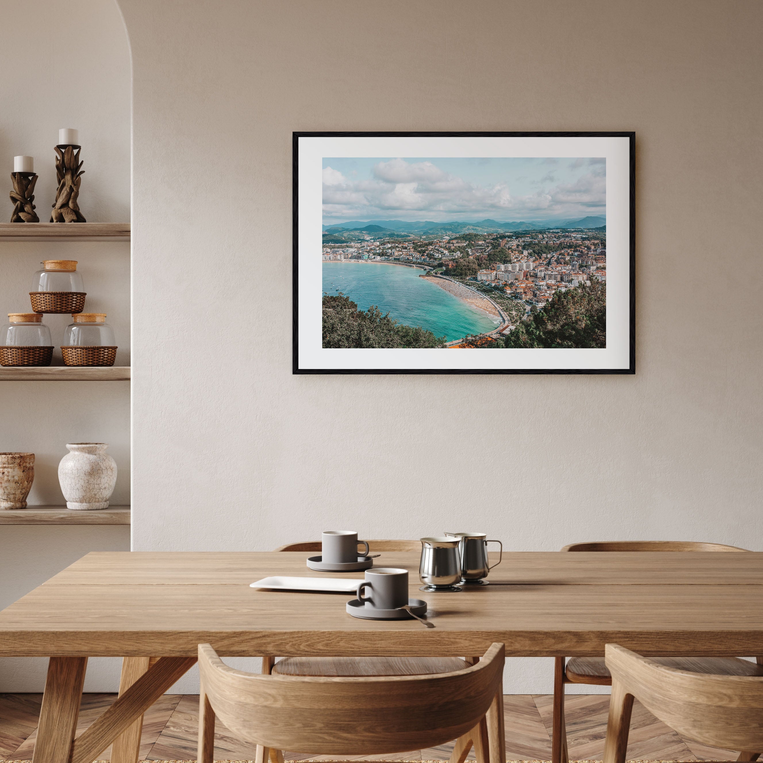 San Sebastián Landscape Color Poster
