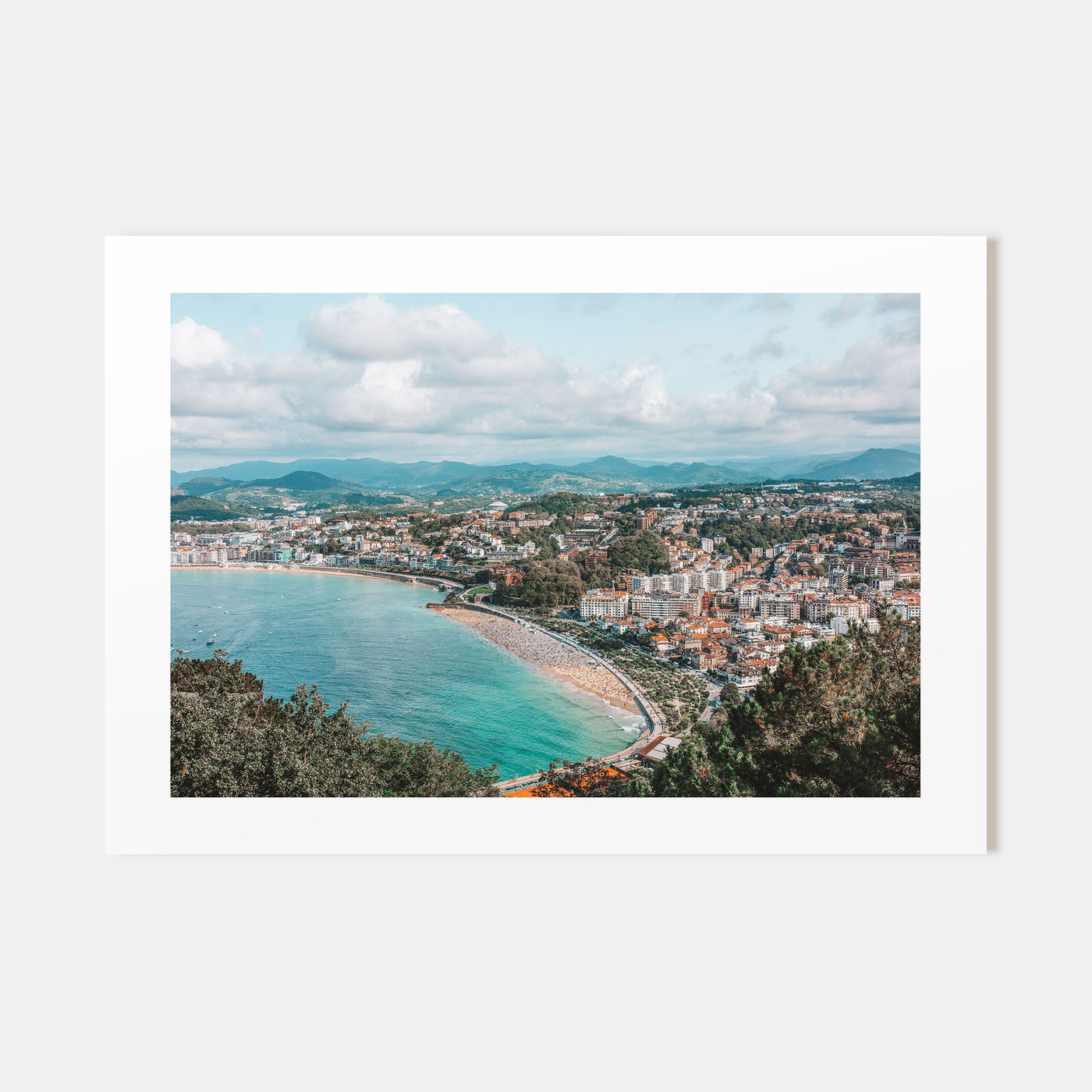 San Sebastián Landscape Color Poster