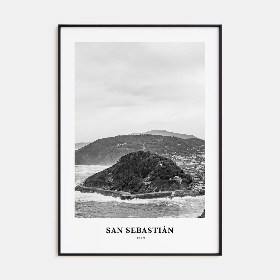 San Sebastián Portrait B&W No 1 Poster