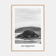 San Sebastián Portrait B&W No 1 Poster