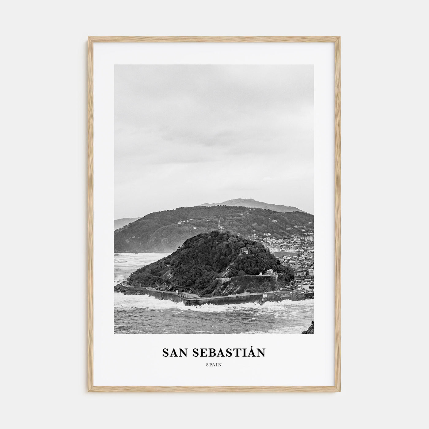 San Sebastián Portrait B&W No 1 Poster