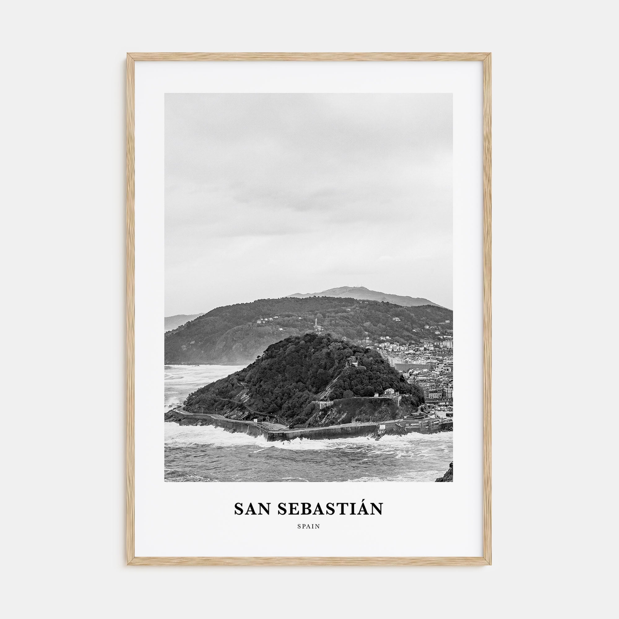 San Sebastián Portrait B&W No 1 Poster