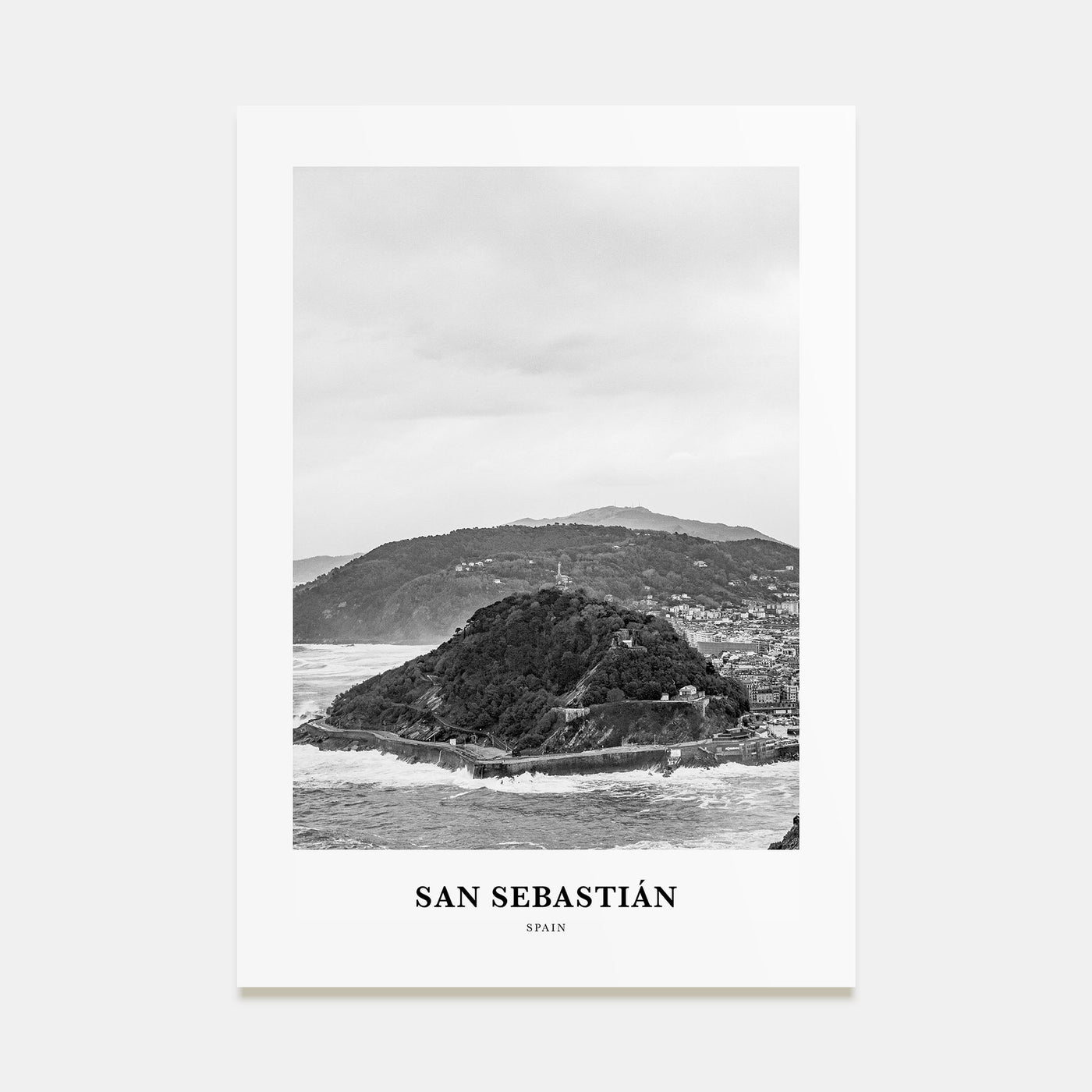 San Sebastián Portrait B&W No 1 Poster