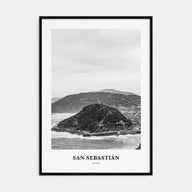 San Sebastián Portrait B&W No 1 Poster