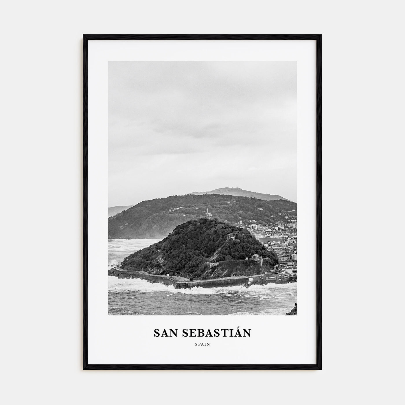 San Sebastián Portrait B&W No 1 Poster