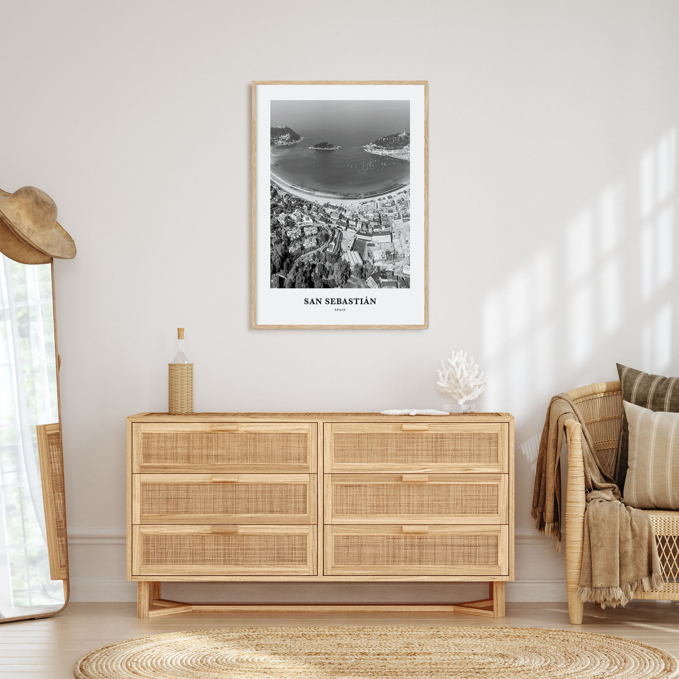 San Sebastián Portrait B&W No 2 Poster