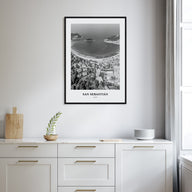San Sebastián Portrait B&W No 2 Poster