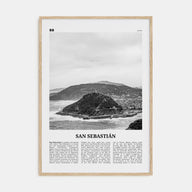 San Sebastián Travel B&W No 2 Poster