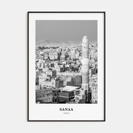 Sana'a Portrait B&W Poster