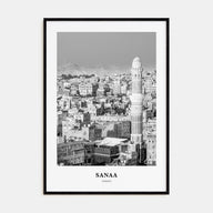 Sana'a Portrait B&W Poster