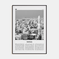 Sana'a Travel B&W Poster