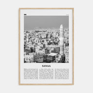 Sana'a Travel B&W Poster