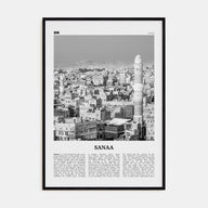 Sana'a Travel B&W Poster