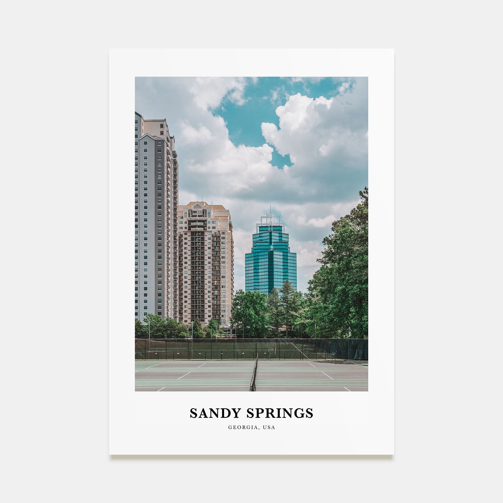 Sandy Springs Portrait Color Poster