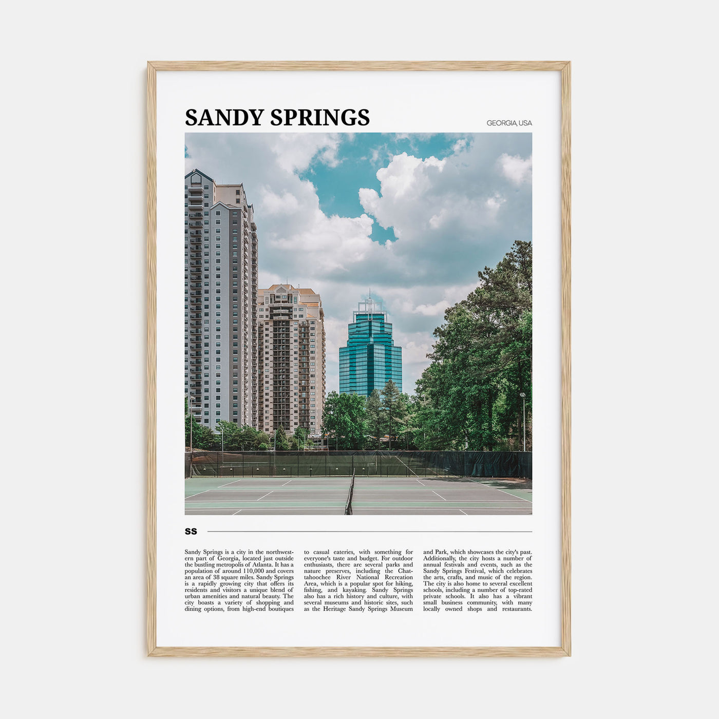 Sandy Springs Travel Color Poster