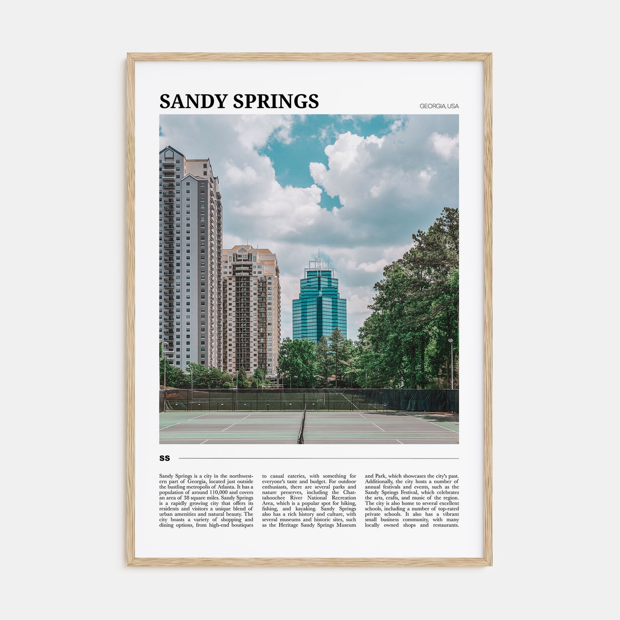 Sandy Springs Travel Color Poster