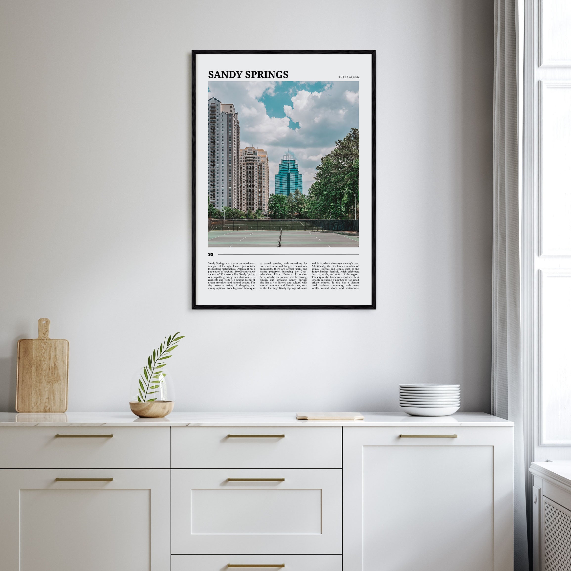 Sandy Springs Travel Color Poster
