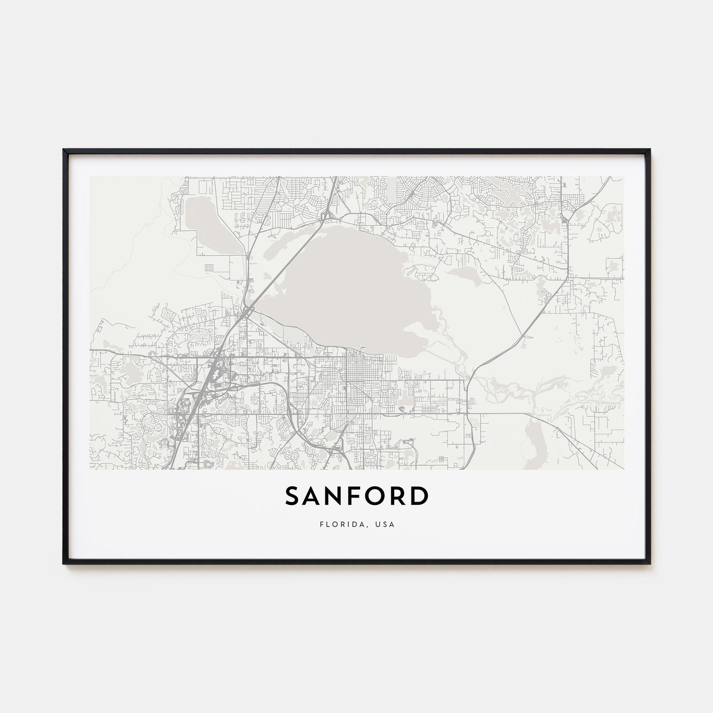 Sanford Map Landscape Poster