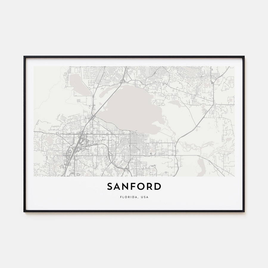Sanford Map Landscape Poster