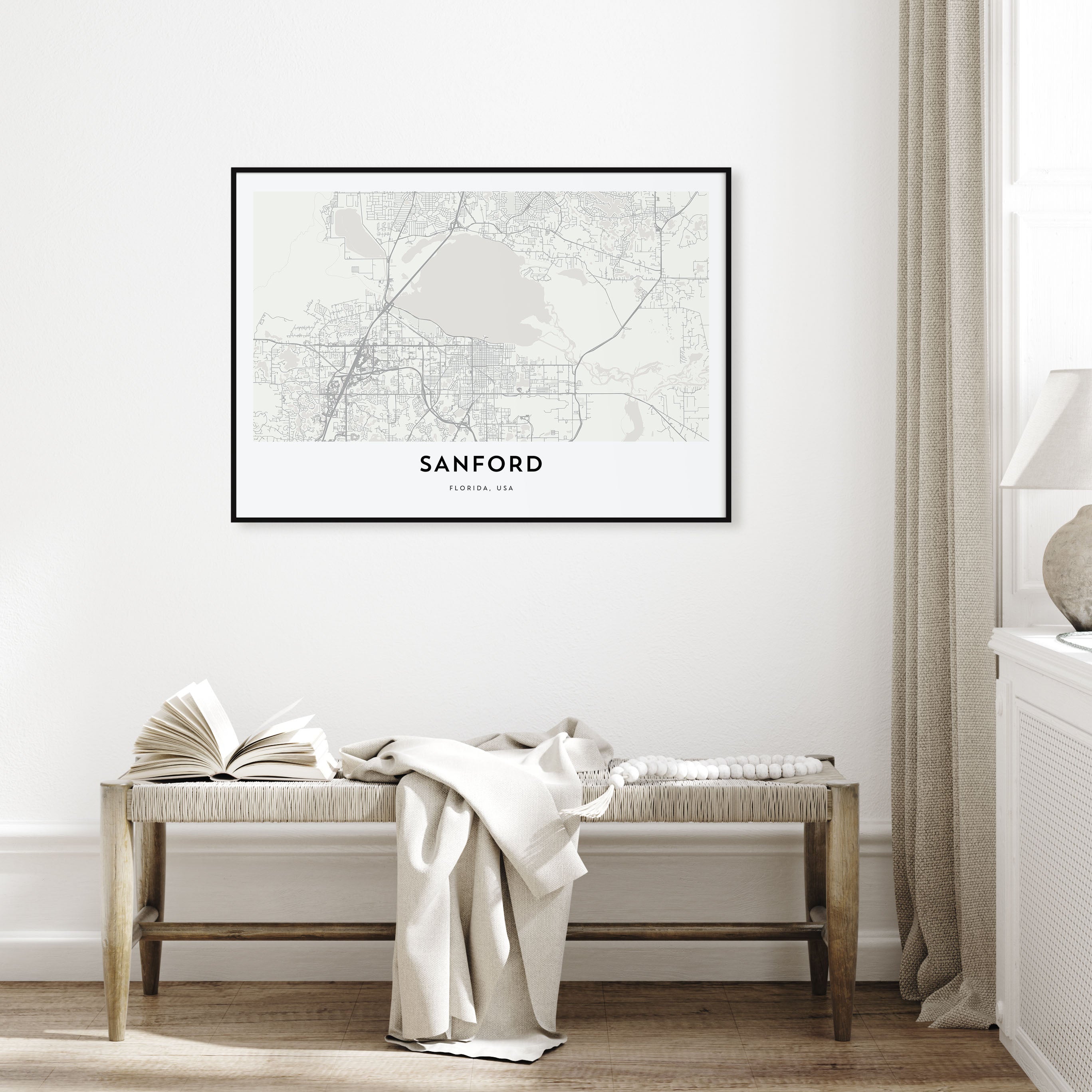 Sanford Map Landscape Poster