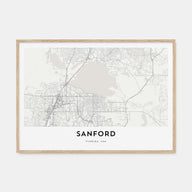 Sanford Map Landscape Poster
