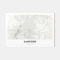 Sanford Map Landscape Poster