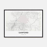 Sanford Map Landscape Poster