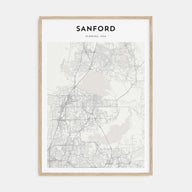 Sanford Map Portrait Poster