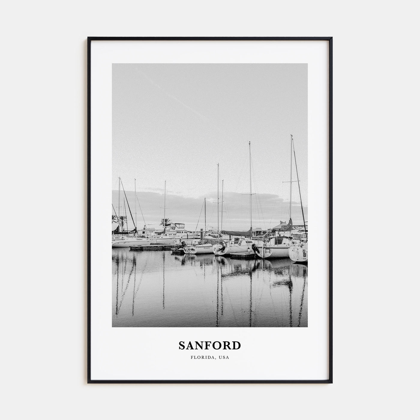 Sanford Portrait B&W Poster