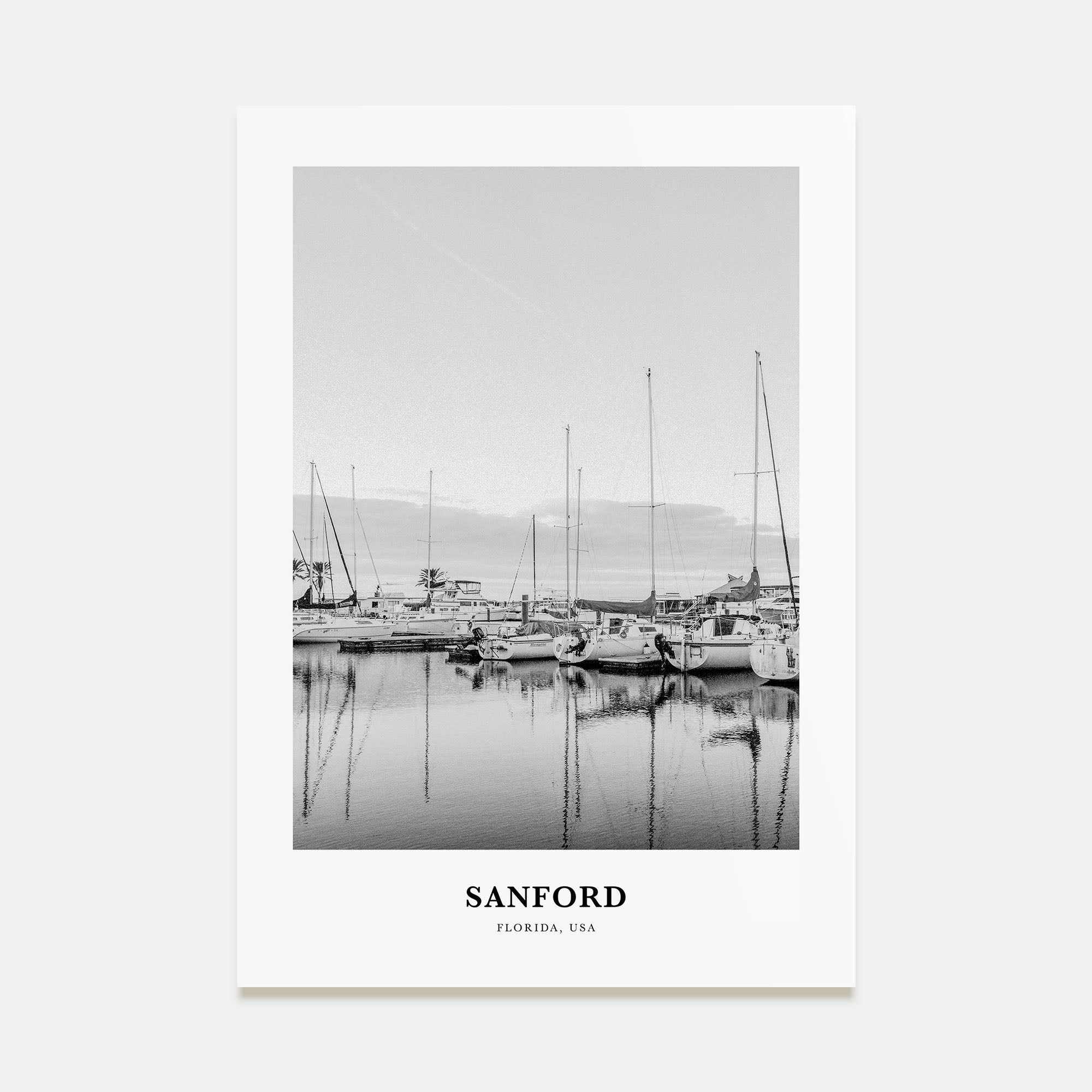 Sanford Portrait B&W Poster