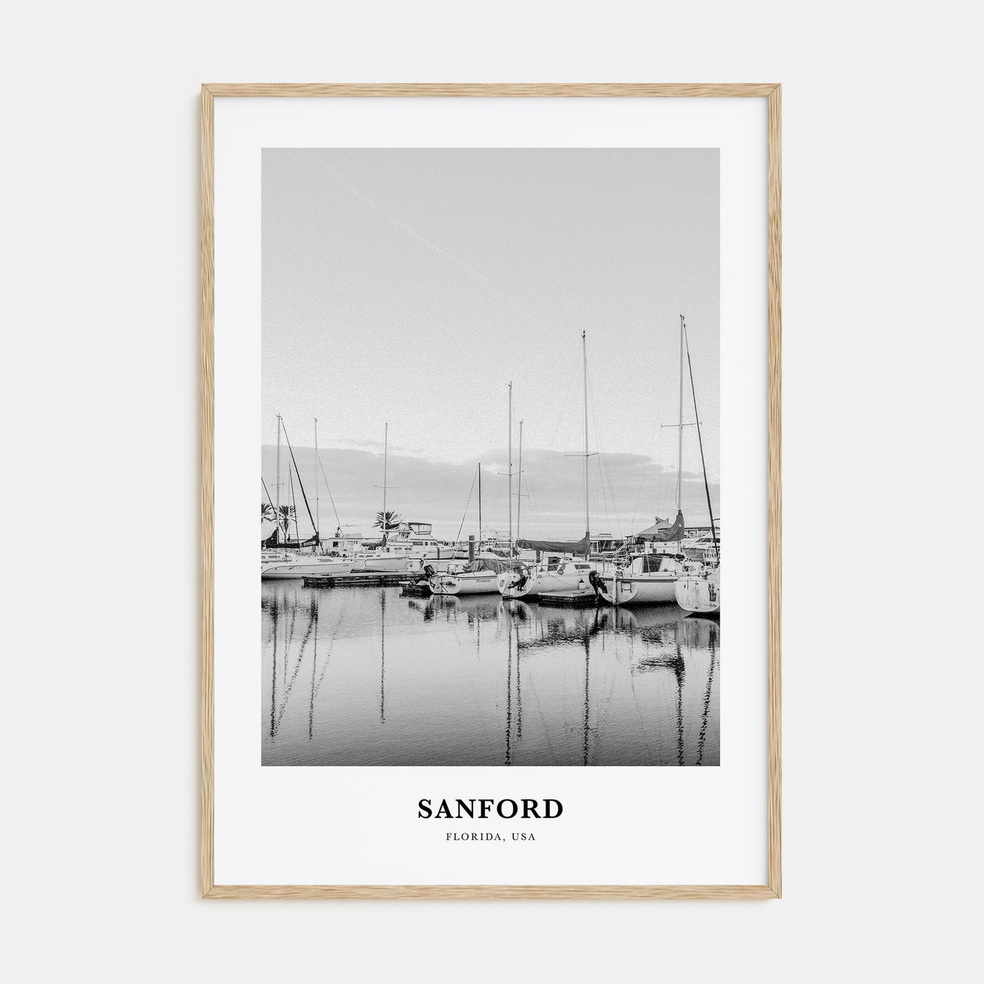 Sanford Portrait B&W Poster