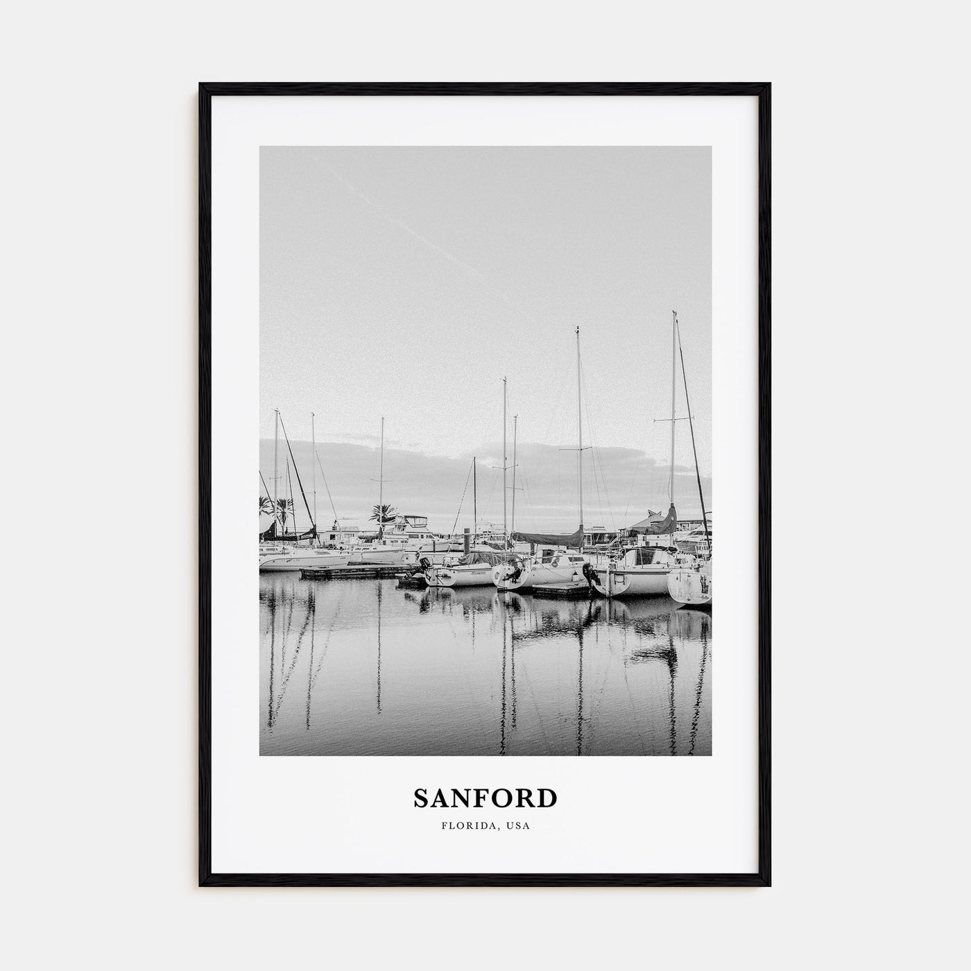 Sanford Portrait B&W Poster