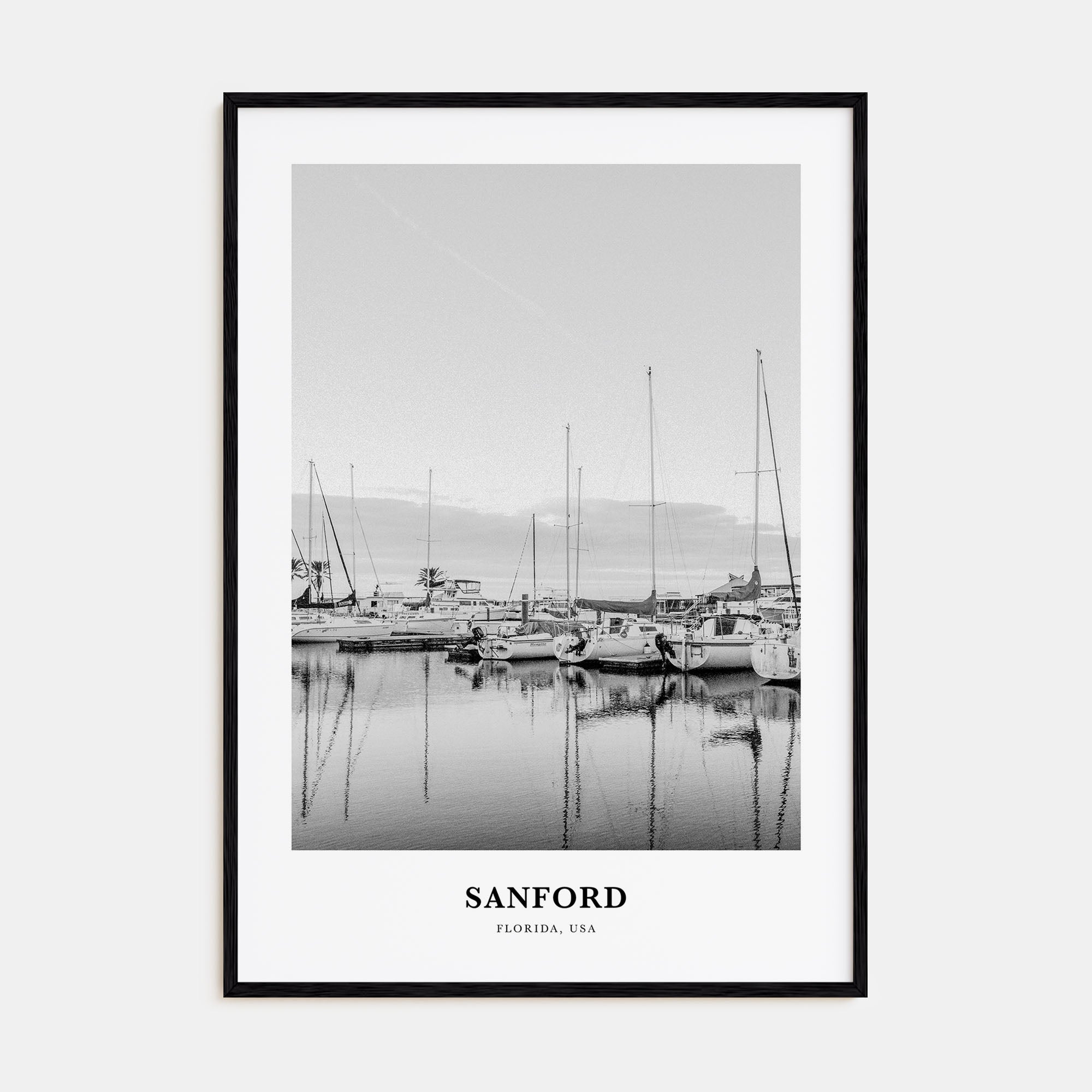 Sanford Portrait B&W Poster