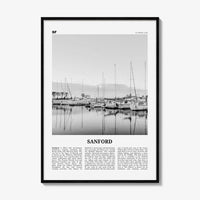 Sanford Print Black and White, Sanford Wall Art, Sanford Poster, Sanford Photo, Sanford Wall Décor, Florida, USA, United States