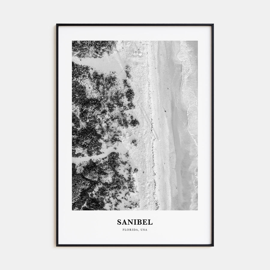 Sanibel Portrait B&W Poster